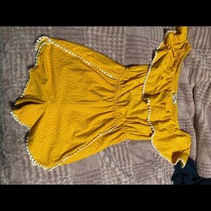 yellow romper